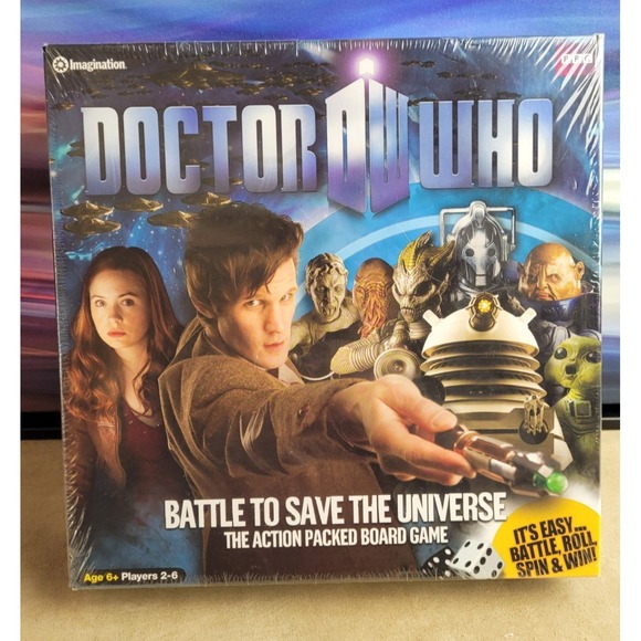 Imagination Other - DOCTOR WHO BATTLE TO SAVE THE UNIVERSE Action Packed Board Game - NEW! SEALED!